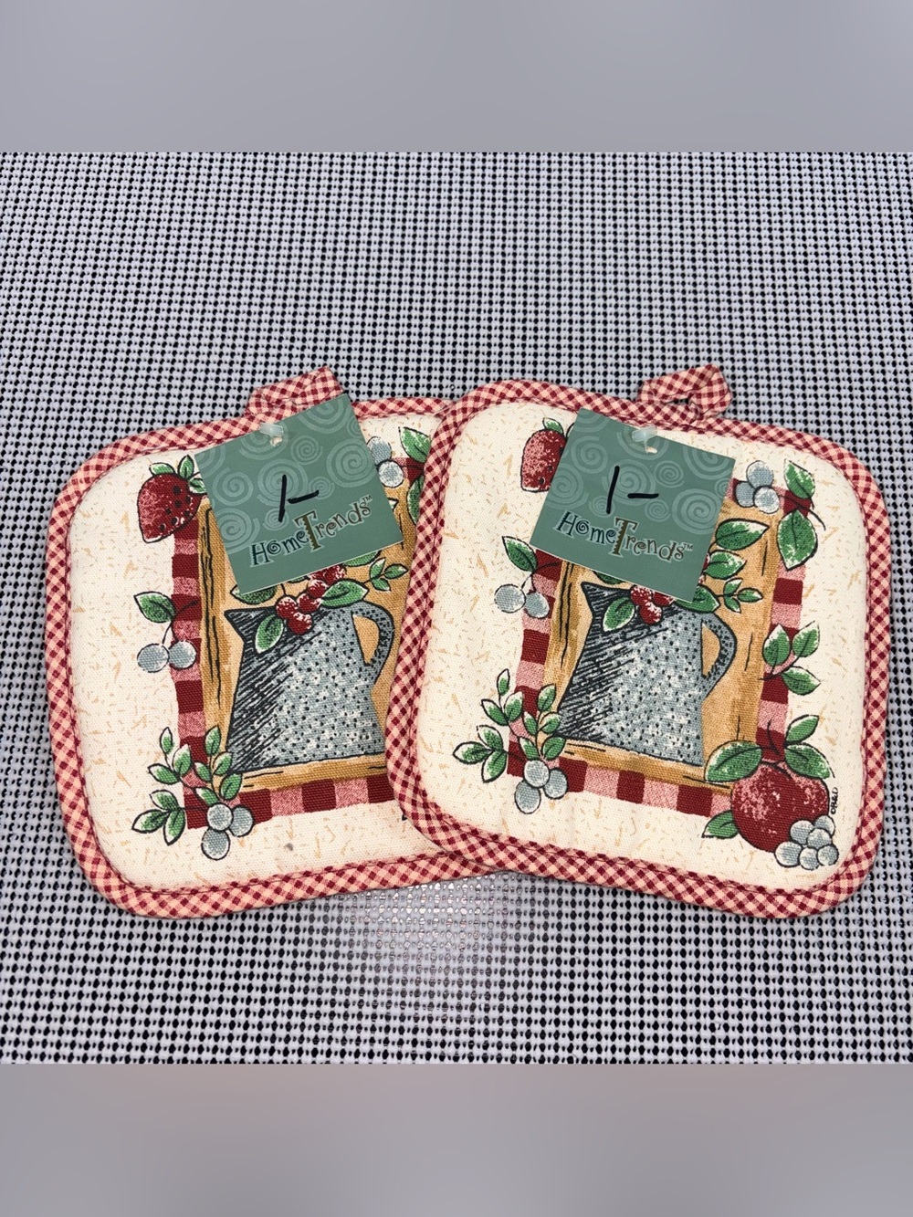 Vintage Home Trends Rooster Pot Holders Set of 2 Farmhouse NWT